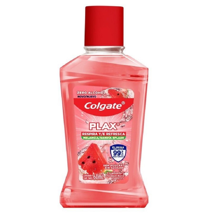 Enxaguante Bucal Colgate Plax Melancia Sem Álcool Com 60ml