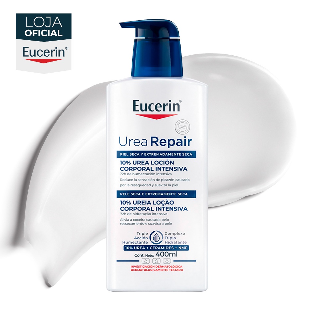 EUCERIN Urea Repair Loção Corporal Intensiva 400ml, Hidratação Intensiva, Pele Seca