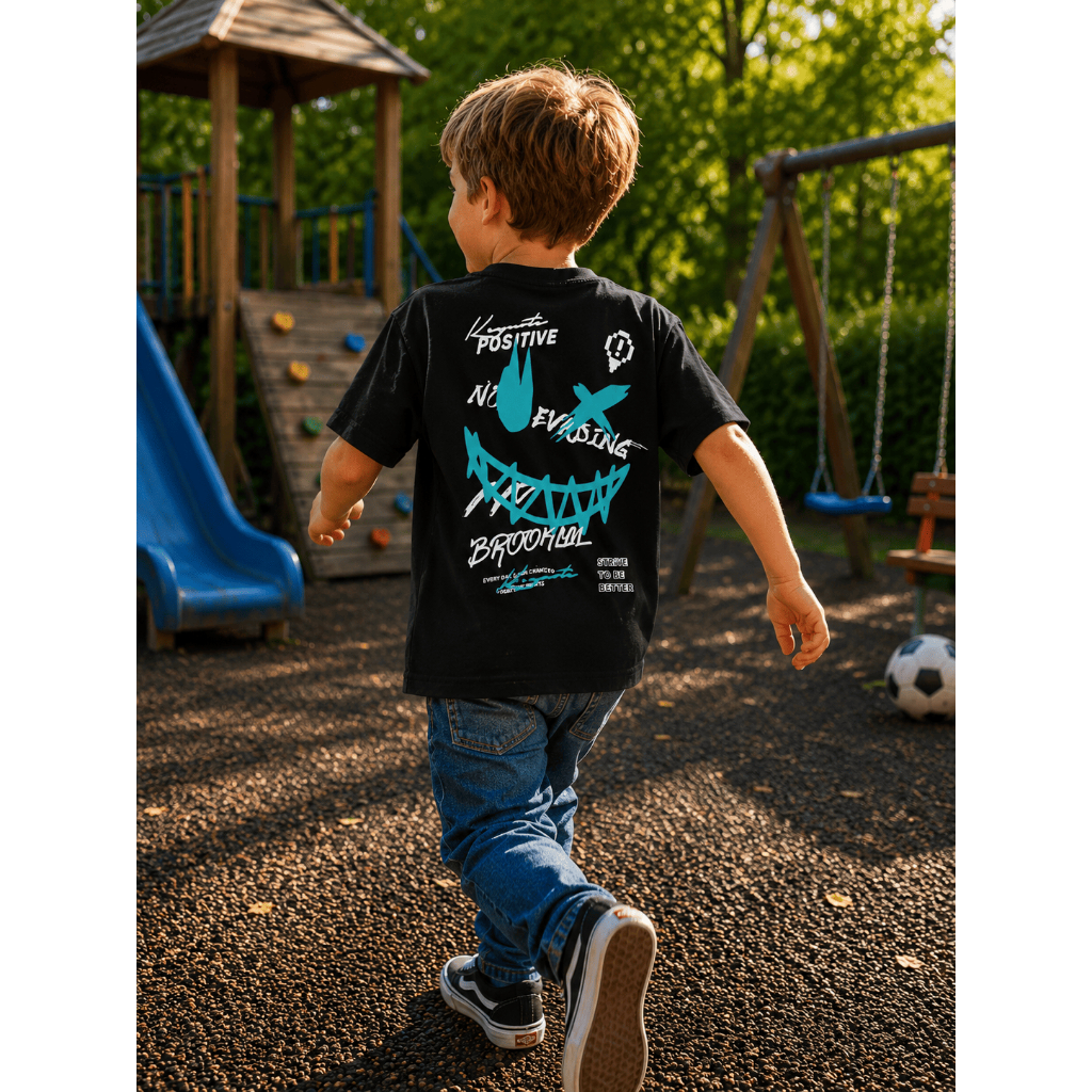 Camiseta Infantil Streetwear Malha 30.1 100% Algodão Camisa Estilosa Juvenil