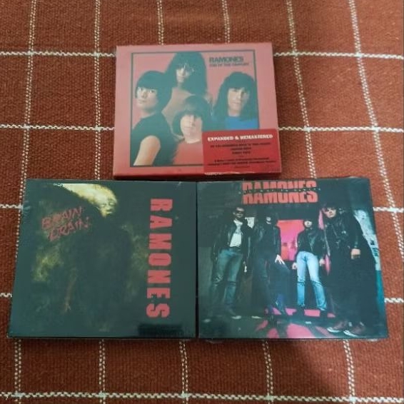 3 CD RAMONES: Brain Drain, End of the Century, Halfway to Saniny , Novo Original Lacrado Punk Rock