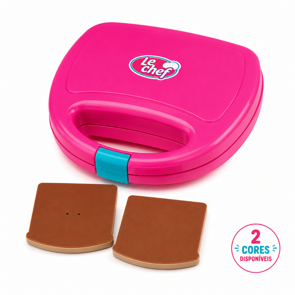 Sanduicheira Infantil de Brinquedo Usual Brinquedos Cozinha de Faz de Conta, Presente para Crianças