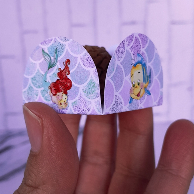 Forminhas para Docinhos Brigadeiro Doce Lembrancinhas Aniversário Ariel A Pequena Sereia