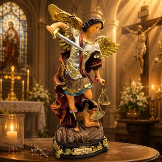Imagem São Miguel Arcanjo Anjo Guerreiro Balança 20cm Lindo