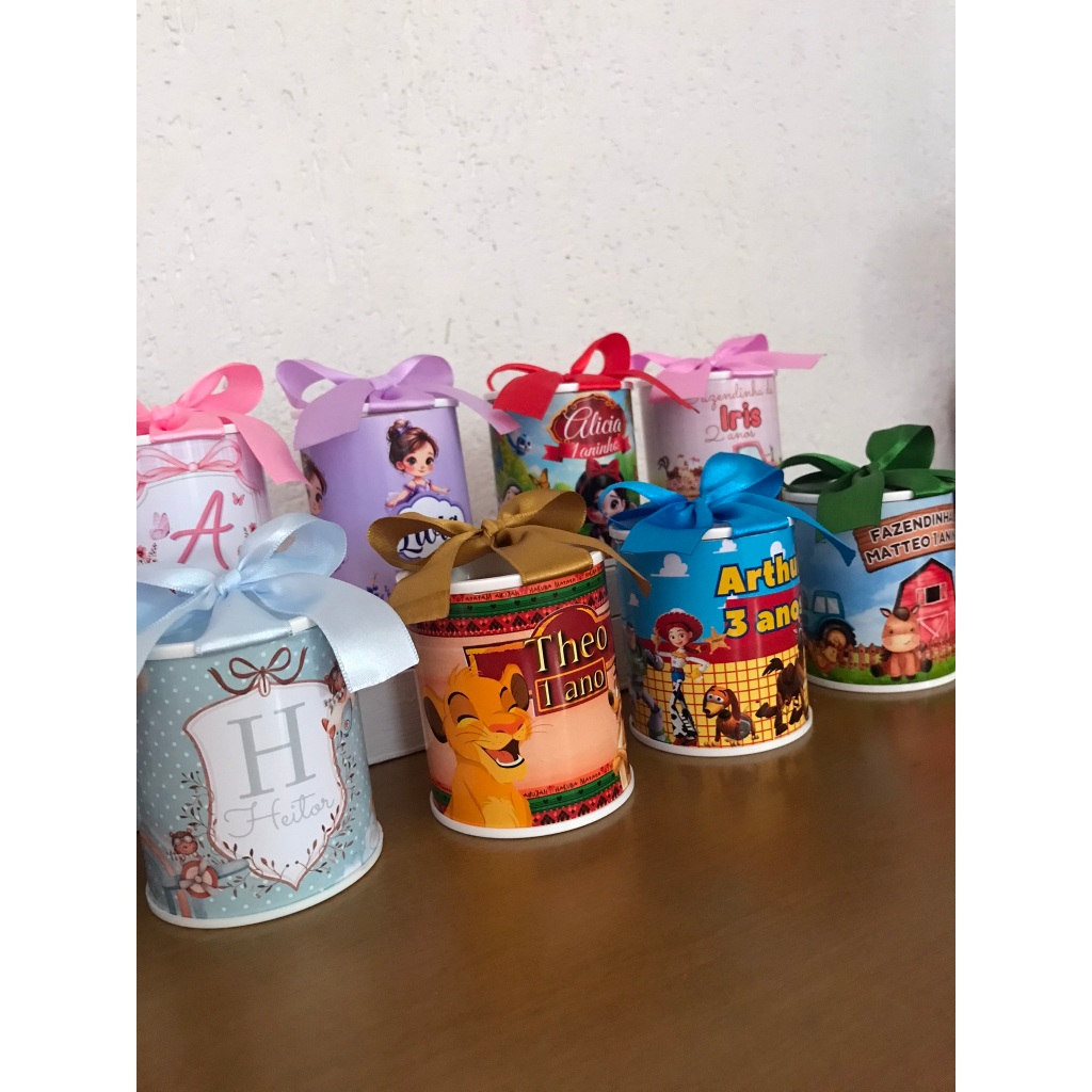 Tubolata Personalizada 7x6 | Lembrancinha Qualquer Tema | Aniversário, Maternidade, Chá de Bebê e Casamento | Envio Rápi