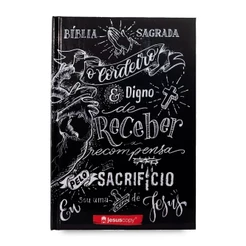 Bíblia JesusCopy Lettering | NAA | Capa Dura
