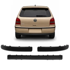 Kit Friso Para-choque Gol G3 2000 a 2004 Traseiro Esquerdo Central e Direito