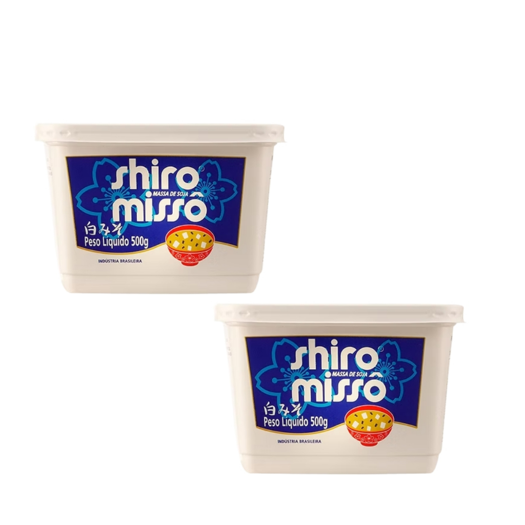 Kit 2un Massa de Soja Missô Shiro 500g