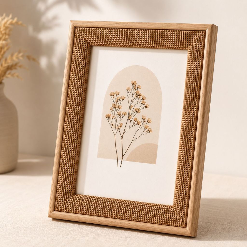 PORTA-RETRATO 15X20 MDF-JUTA NATURAL-VIDRO
