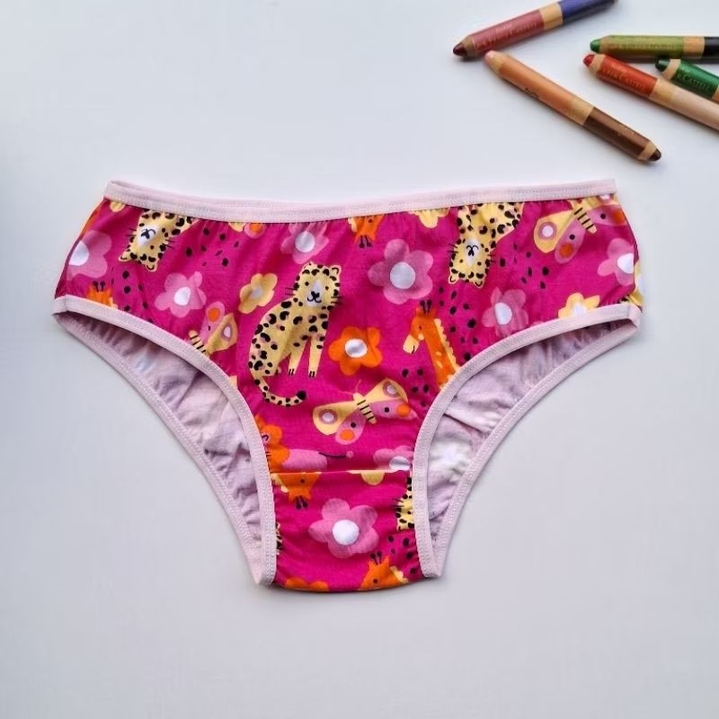 Kit 3 Calcinhas Infantil 100% Algodão Menina Antialérgica Confortável Macia