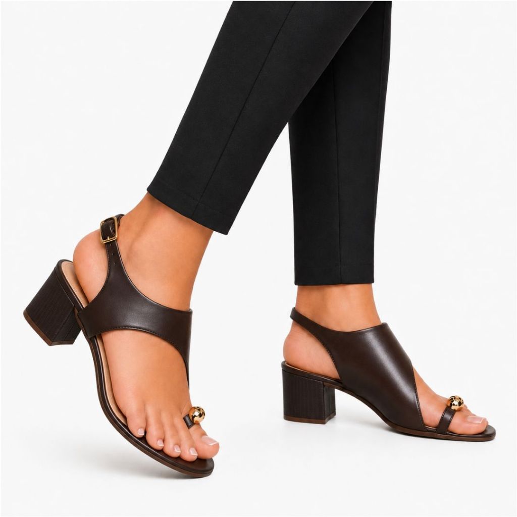 Sandália Feminina Salto Médio Comfortflex 2657405