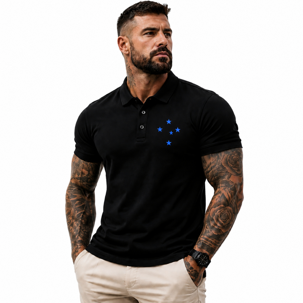 Camisa Polo Masculino cruzeiro time camiseta esportivo