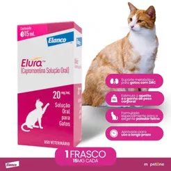 Elura Tratamento Doença Renal Crônica em Gatos Elanco - 15ml
