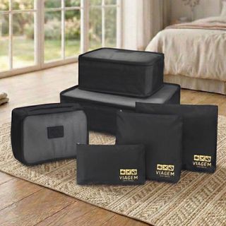 Kit Organizador de Mala com 6 Necessaires para Viagem | Jacki Design