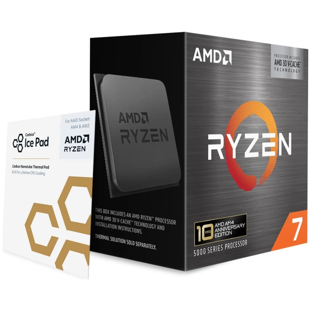 Processador AMD Ryzen 7 5800X3D 10th Anniversary Edition 3.4GHz/ 4.5GHz Octa-Cor