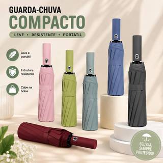 Novo Guarda Chuva Automático Alta Resistência a Chuvas e Vento Forte Com Proteção UV