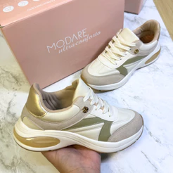Tênis Sapato Feminino Modare Casual Comfort Ultra Confortável Acolchoado Moda Inverno