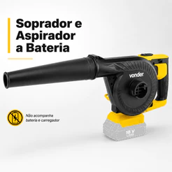 Soprador e Aspirador a Bateria 18V ISAV1823 para Folhas e Detritos Vonder