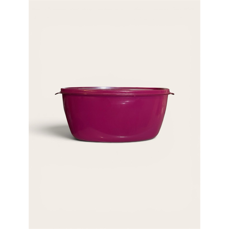 KIT 60 POTE OVAL PLASTICO 1LITRO ROSA PRA UTILIDADE EM SUA CASA