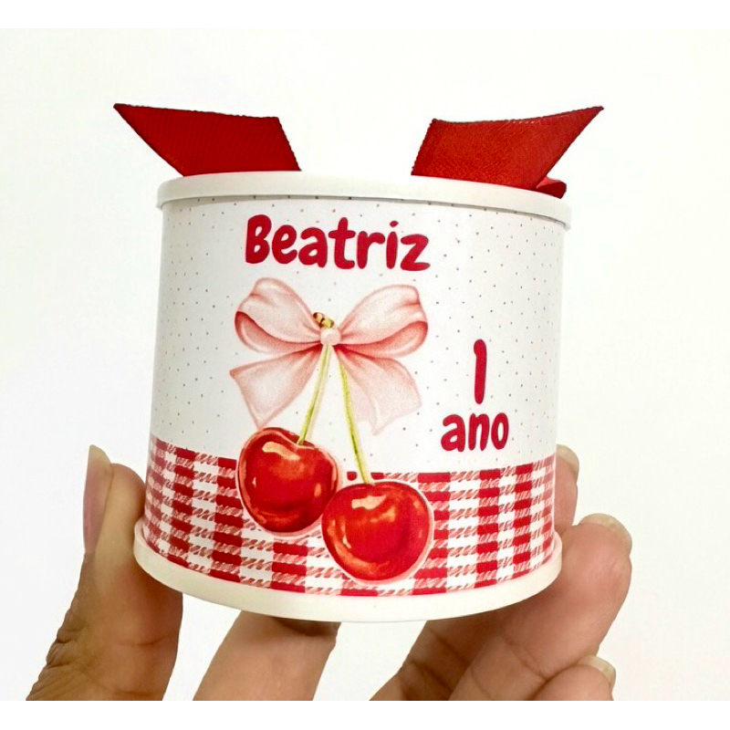 Kit Tubolatas personalizadas 5×6- Lembrancinha de maternidade/chá de bebê/Aniversário/cerejinha