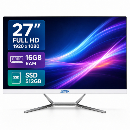 Computador All In One 27" Full HD Intel Core i5 16GB SSD 512GB WiFi para Empresas Home Office
