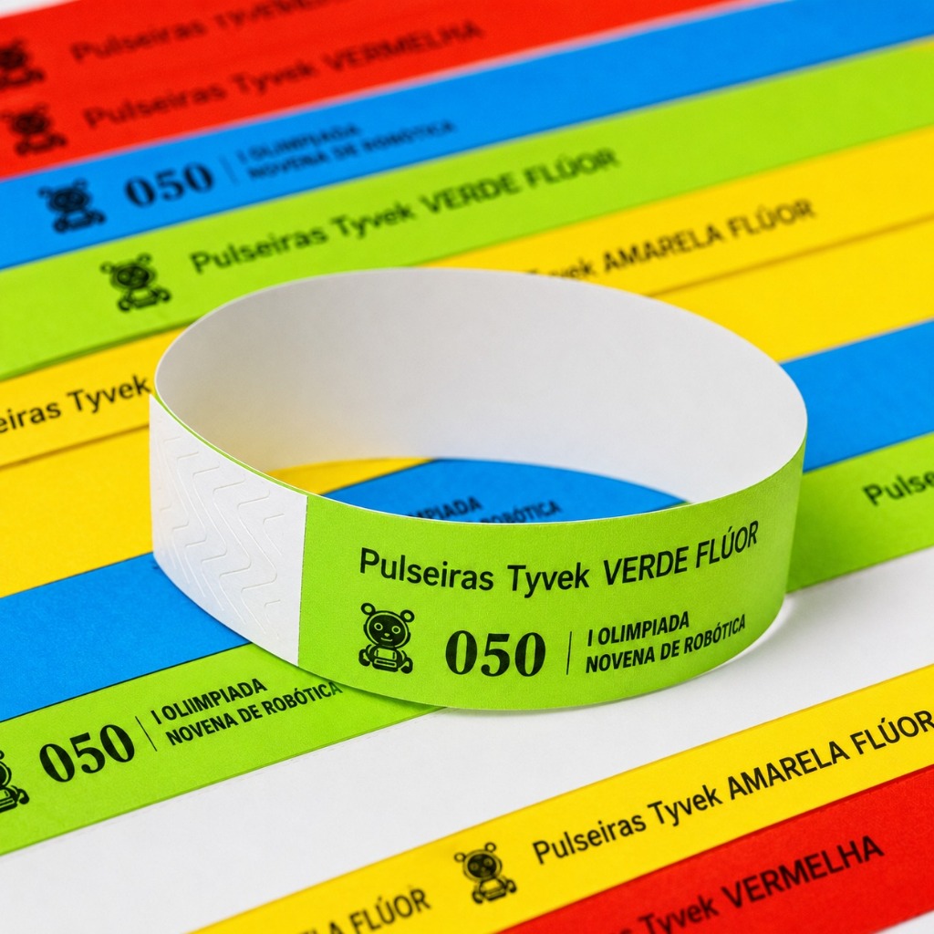 Kit Pulseira Personalizadas Identificação Para Eventos Baladas Show Festas