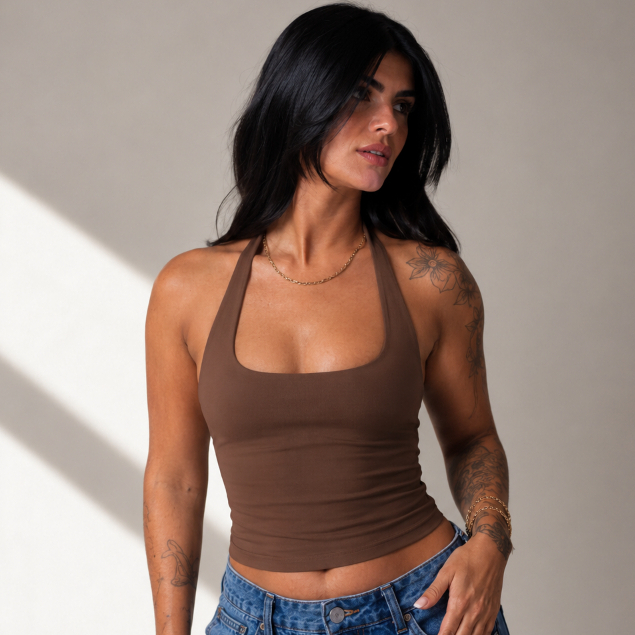Blusa Frente Única Feminina Poliamida Forro Duplo Premium