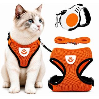 Peitoral Com Guia para Caes E Gatos Colete Regulavel Super Confortavel para Cachorro