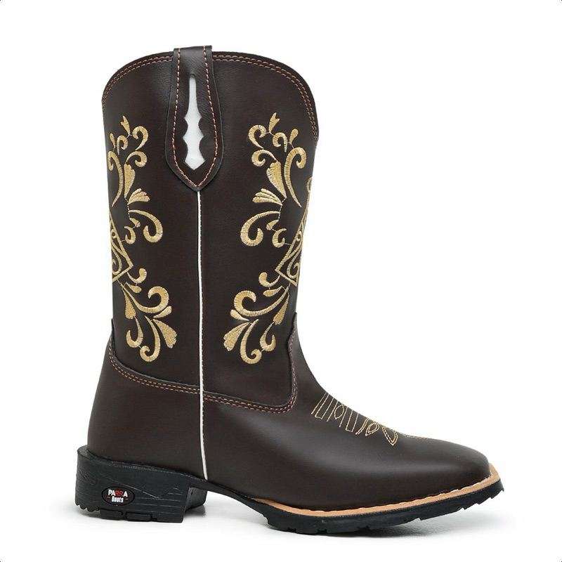 Bota Texana Nossa Senhora - Feminina Country em Couro Legítimo – Estilosa, Confortável e Resistente