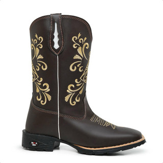 Bota Texana Nossa Senhora - Feminina Country em Couro Legítimo – Estilosa, Confortável e Resistente