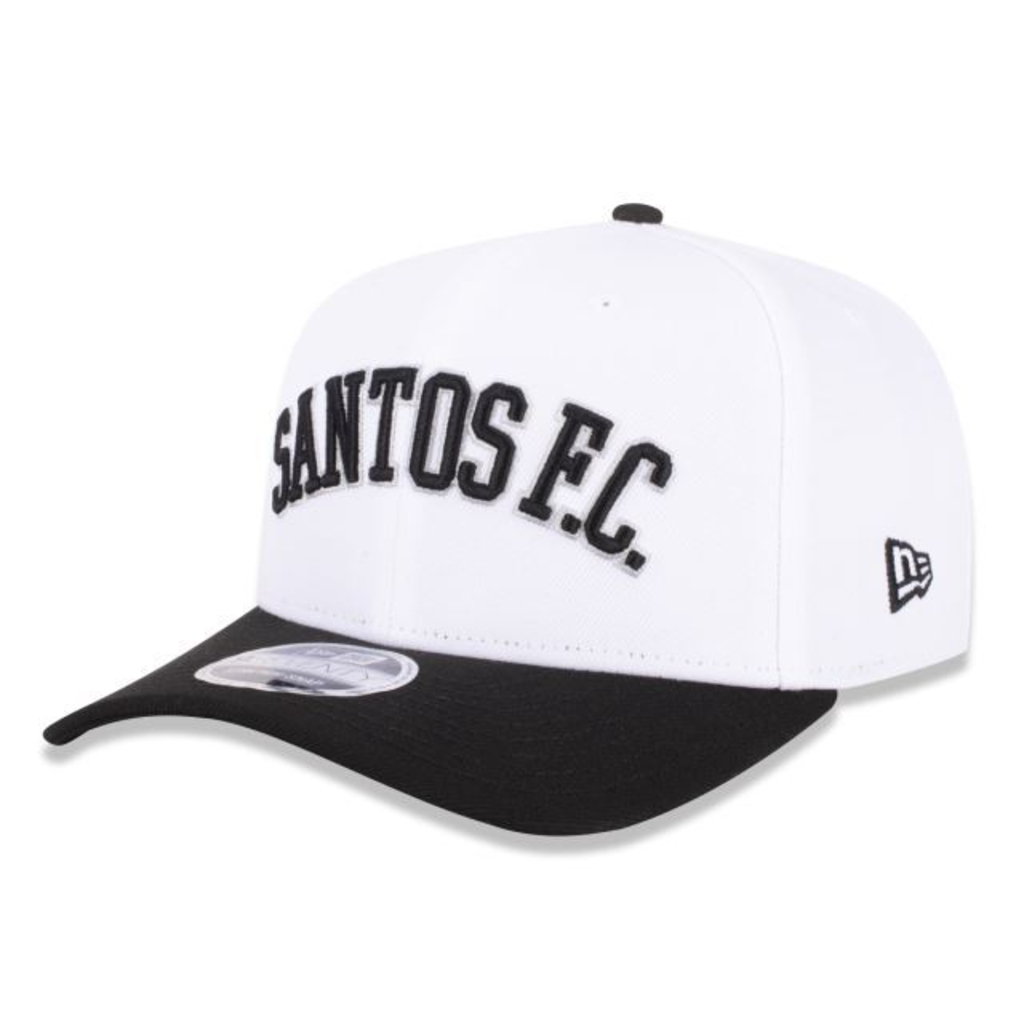 BONÉ NEW ERA 9SEVENTY SANTOS FC BRANCO — AJUSTÁVEL | ORIGINAL