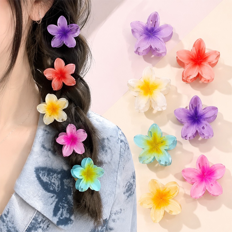 Kits 12/24/36/48 Peças Grampos piranha De Cabelo Flor De Feriado De Praia Barrettes