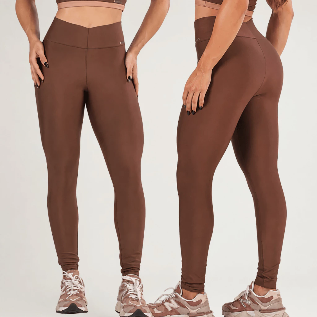 Calça Legging Premium - Cintura Alta - Compressão Moderada - Roupa de Academia Feminina - Esporte — imagem 1