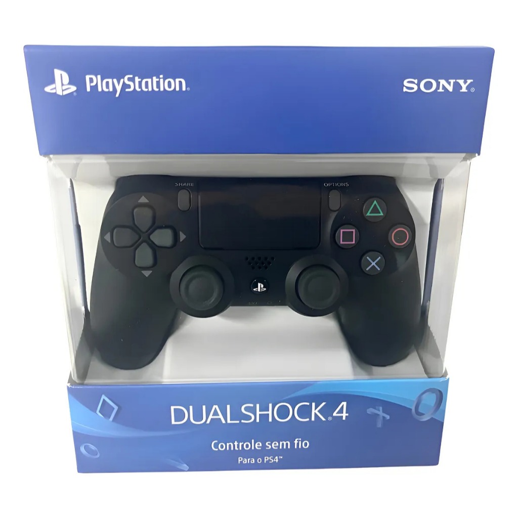 Controle Dualshock Ps4 Sem Fio Sony Cor Preto