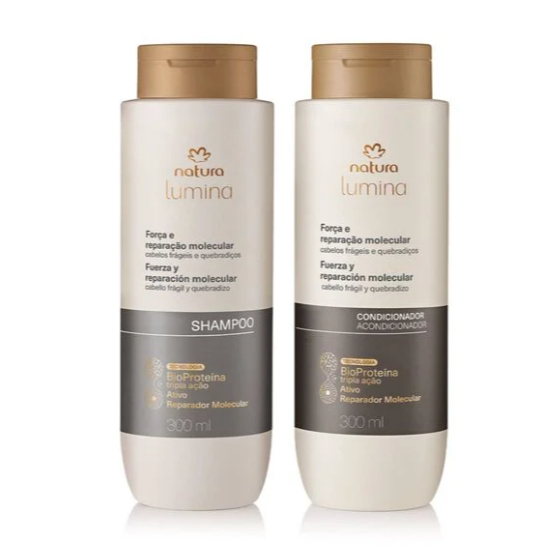 Kit Shampoo e Condicionador Lumina Força e Reparação Molecular (2 produtos)