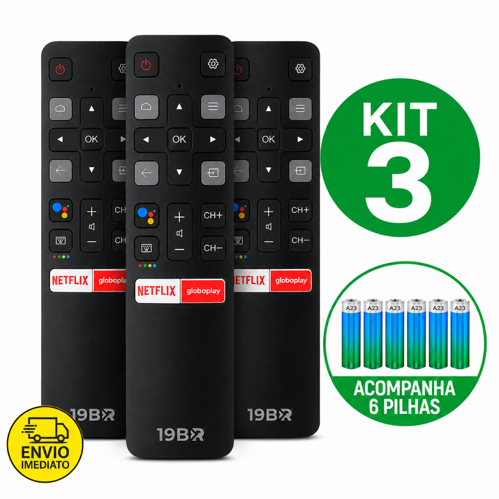Controle Remoto Para Tv TCL Smart Netflix Globoplay
