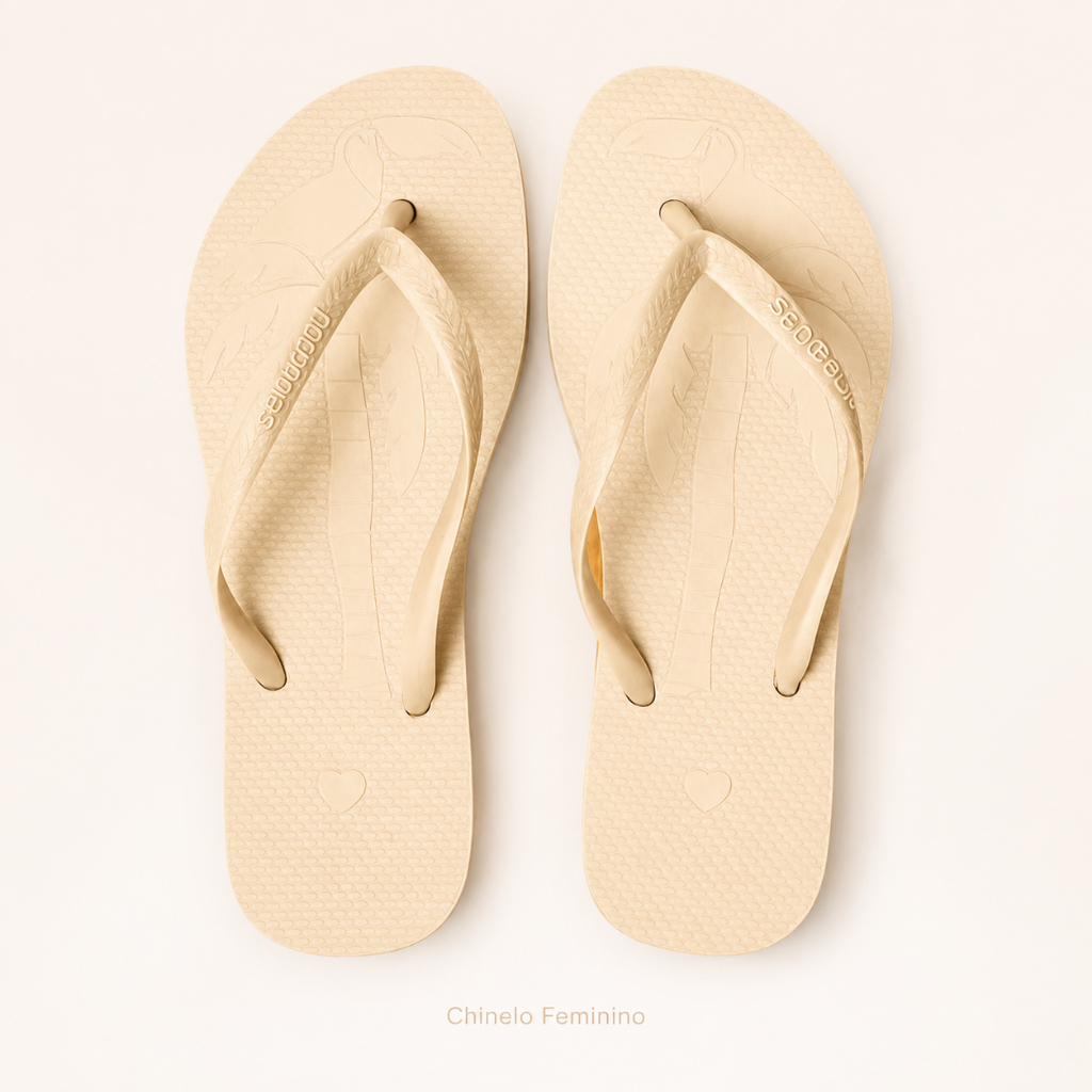 Chinelo Feminino Coqueiro Confortável Feminino Leve Moda Tendência 2026 Bico Redondo ENVIO IMEDIATO!!