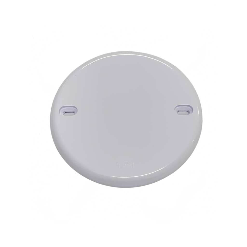Placa Cega Redonda Espelho Tampa Branca Ilumi Cor Branco