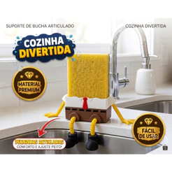 Porta Esponja Bucha Bob Esponja Utilidade Pia Cozinha