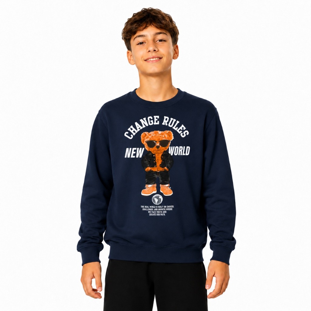 Blusa De Moletom Juvenil Flanelada Básica Inverno 10 Ao 16