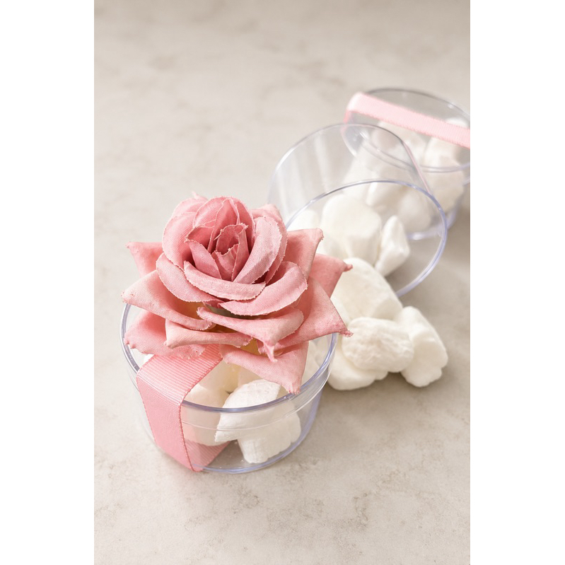 Lembrancinha Personalizada com Rosa e Bala de Coco | Casamento | Maternidade | Batizado | Chá de Bebê