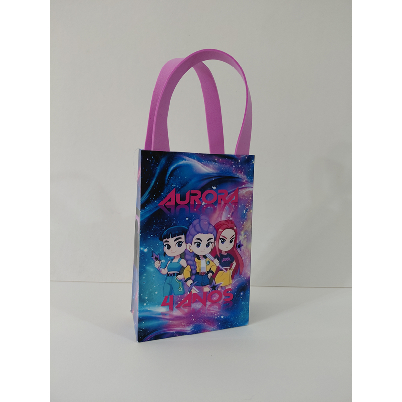 Sacolinha Surpresa Personalizada para Lembrancinha de festa Guerreiras do k-pop