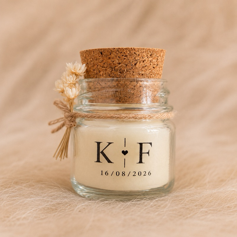 Kit Mini Vela Aromática Vegana Personalizada