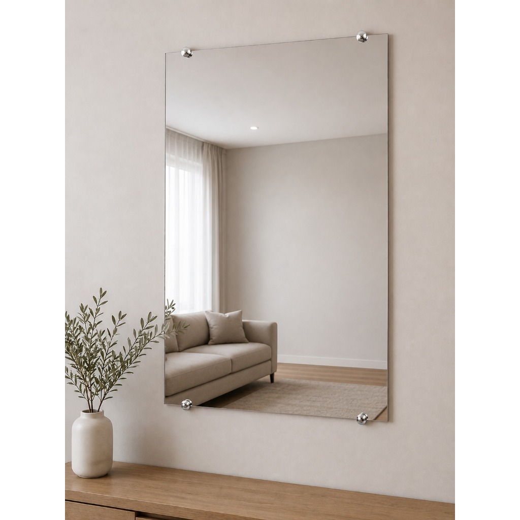 Espelho Grande Corpo Inteiro Diversas Medidas para Banheiro/ Quarto/ Closet Sem Moldura