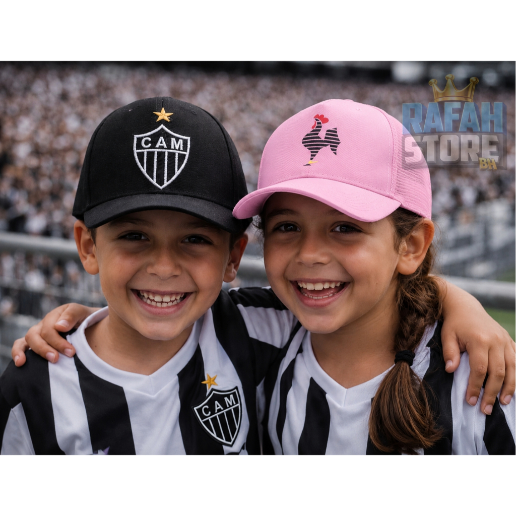 Boné Infantil Galo - Boné Infantil Atlético
