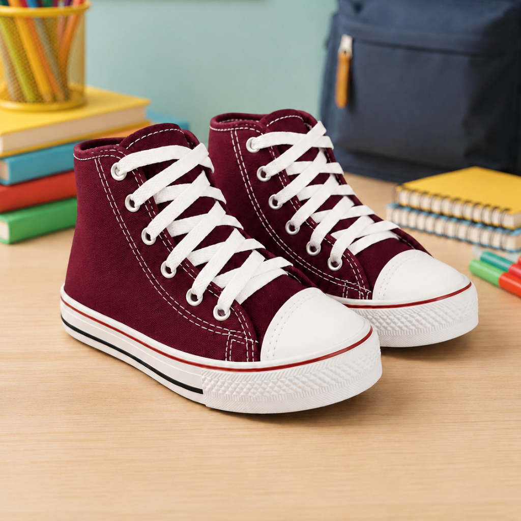 Tênis Botinha Infantil Vintage Star Leve e Confortável Masculino Feminino Casual