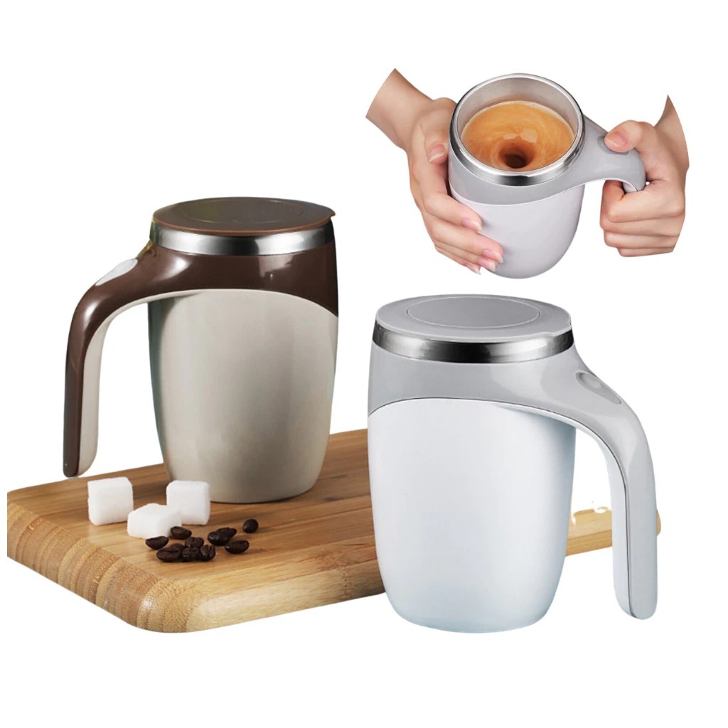 Caneca Misturadora Automática Elétrica USB Bateria Recarregável Mixer Café 380ml