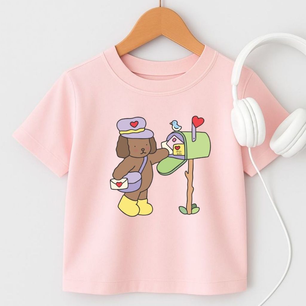 Camiseta Oversized Feminino BooBe Gooo Carteiro Menina 4 ao 16 Lançamento