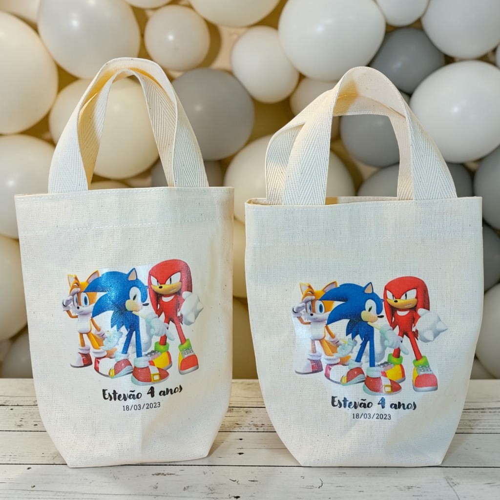 10+ Sacolinha Surpresa Sonic Lembrancinha de Aniversário Personalizada