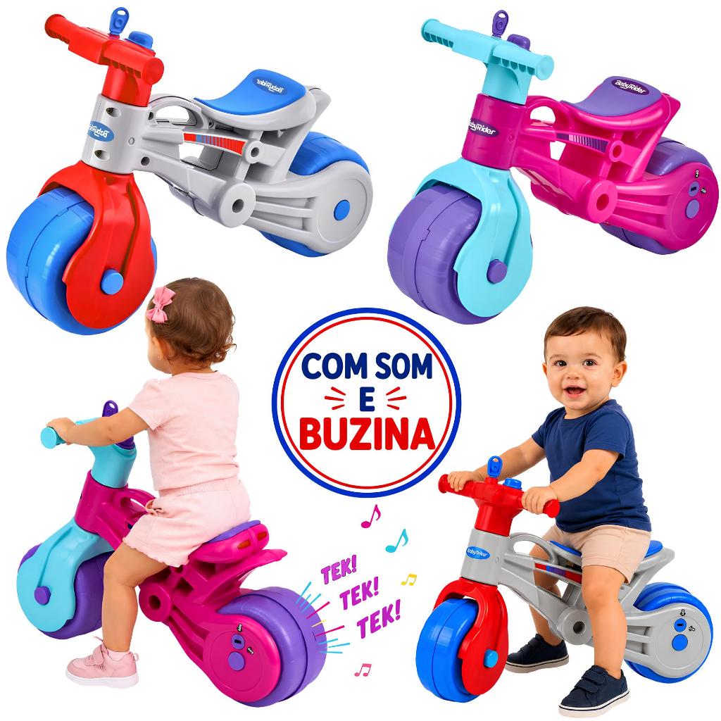 Bicicleta De Equilíbrio Infantil Sem Pedal Andandor Para Bebê A partir de 12 Meses-Desenvolve Equilíbrio E Coordenação