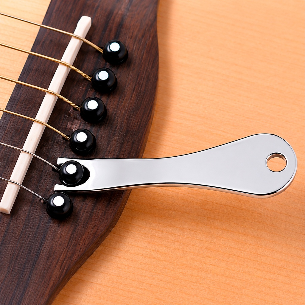 Kit 6 Pinos Para Cordas de Violão Aço e Chave Extratora — imagem 2 de 2